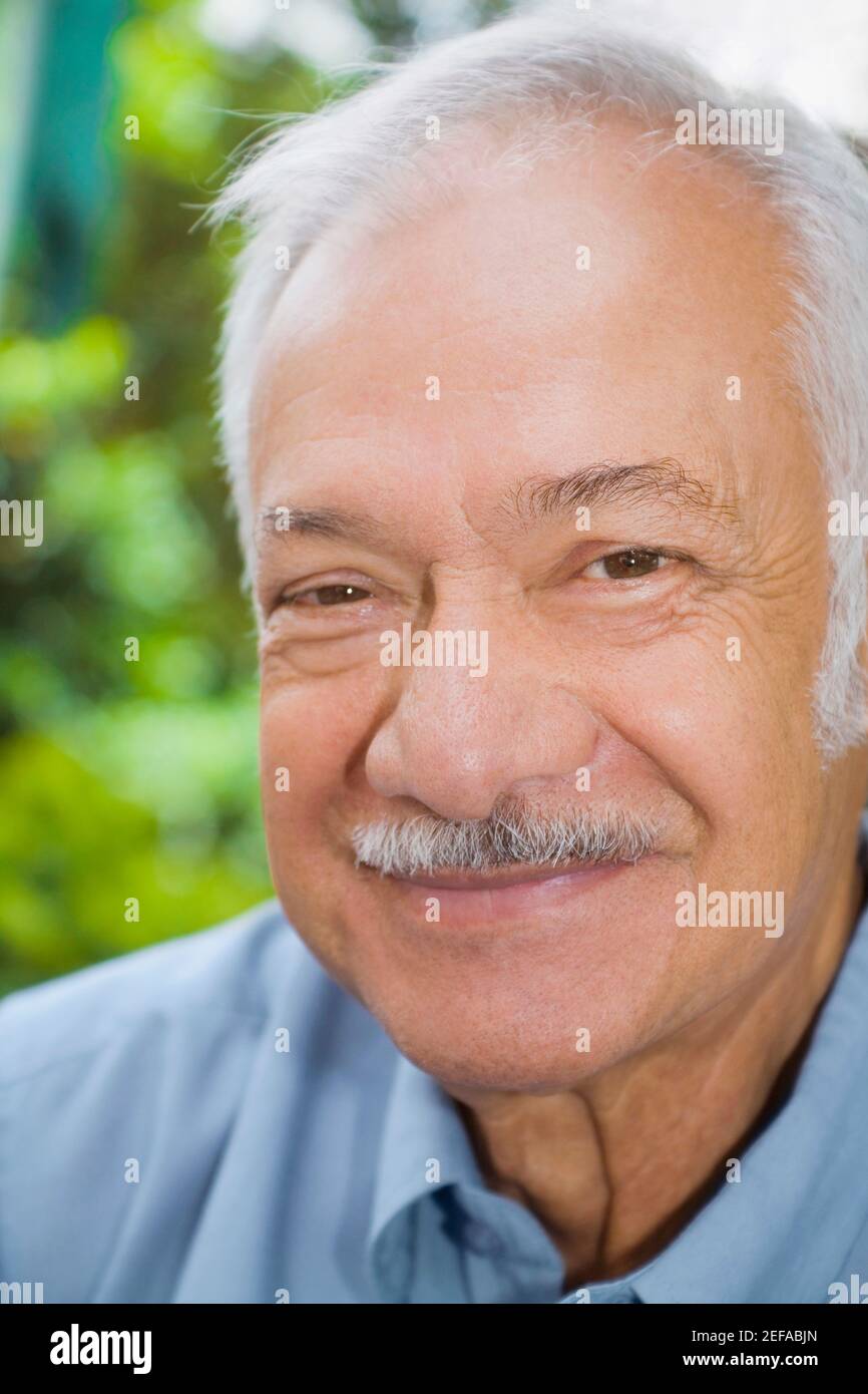 Portrait of a senior man smiling Stock Photo