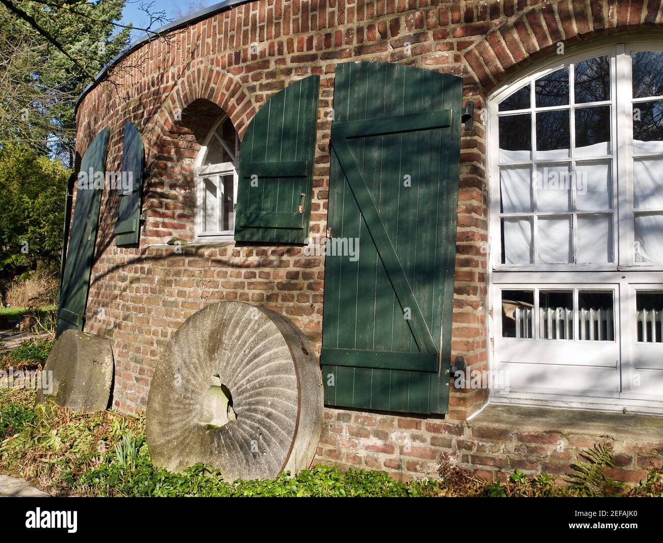 Historic windmill in Buettgen in Germany Stock Photo