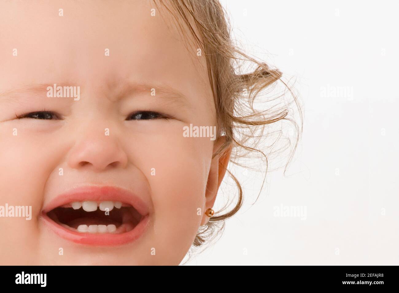 Portrait of a girl crying Stock Photo