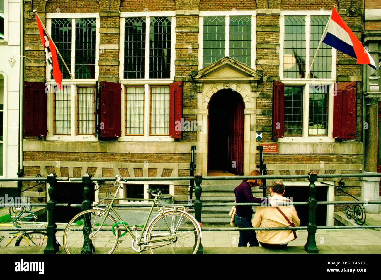 Facade of a museum, Rembrandt House Museum, Amsterdam, Netherlands Stock Photo