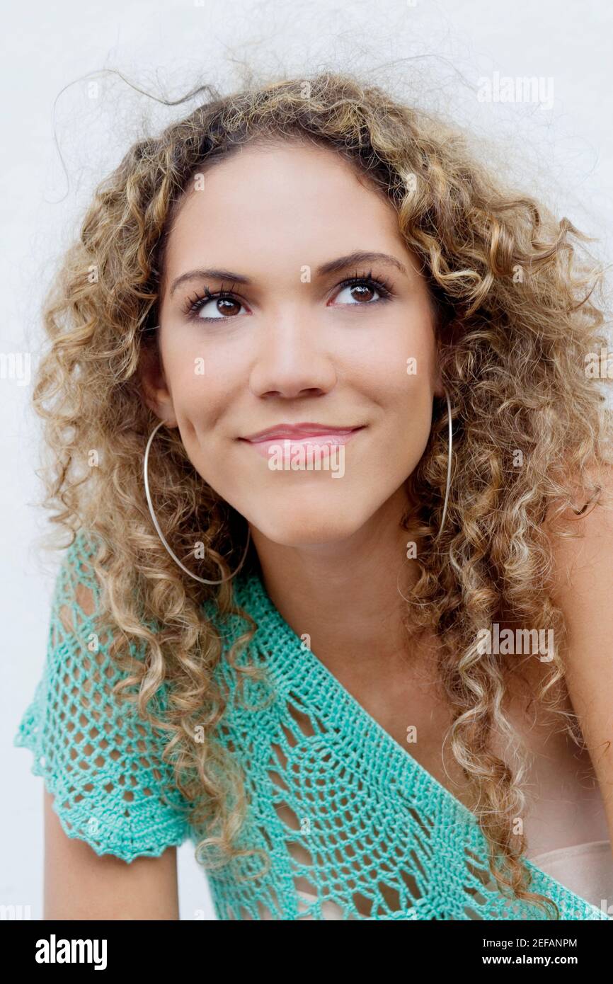 Close-up of a teenage girl looking away Stock Photo - Alamy