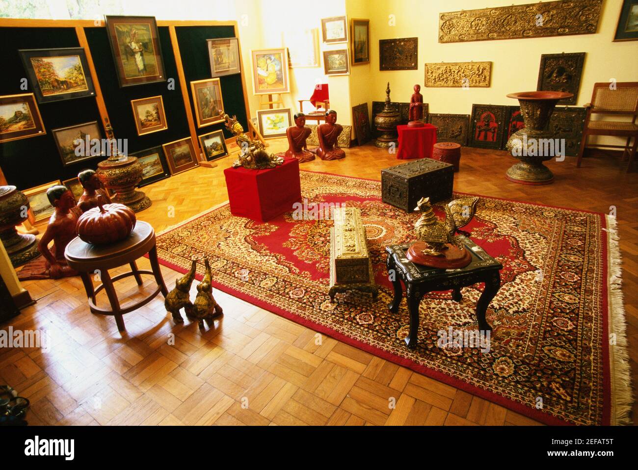 Interiors of an antique shop, Yangon, Myanmar Stock Photo - Alamy