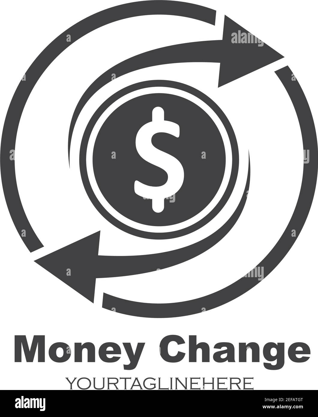 money changer logo icon vector illustration design Stock Vector Image