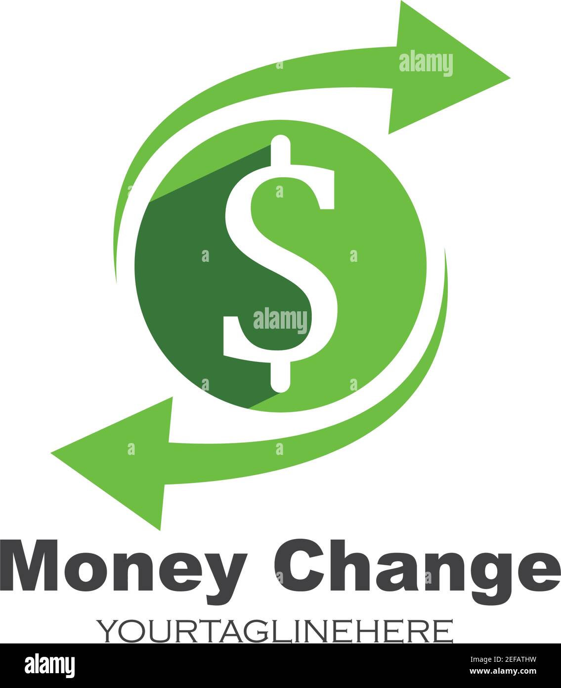 money changer logo icon vector illustration design Stock Vector Image