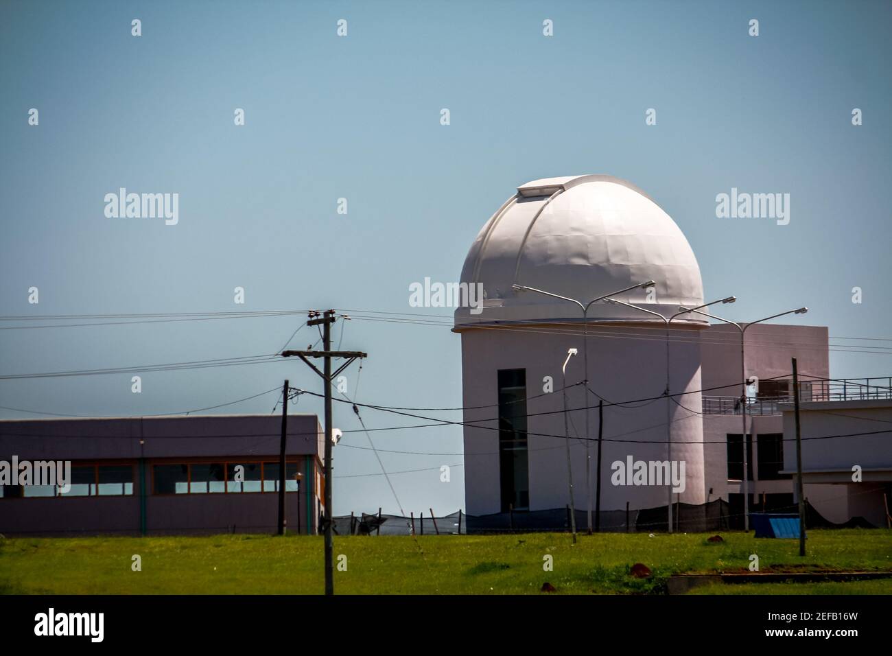 Astronomical Observatory building exterior dome science Stock Photo
