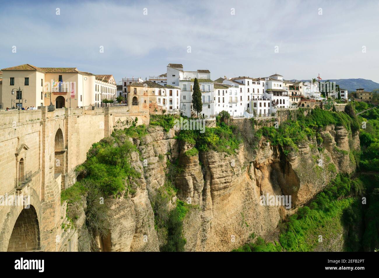 Ronda Bridge and El Tajo  Gorge  Malaga  Andalucia Spain Stock Photo