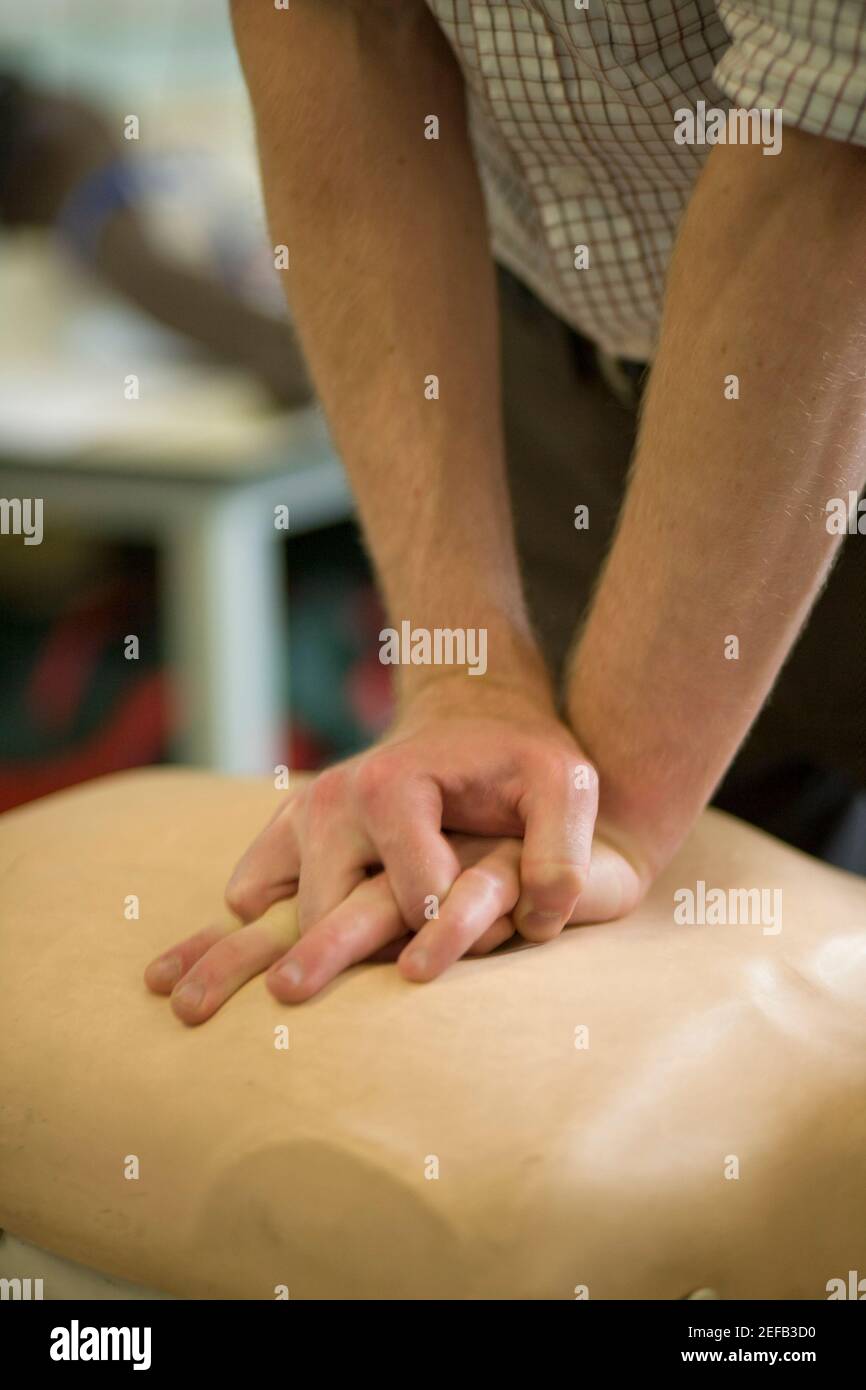 Medical students Leaning CPR Stock Photo