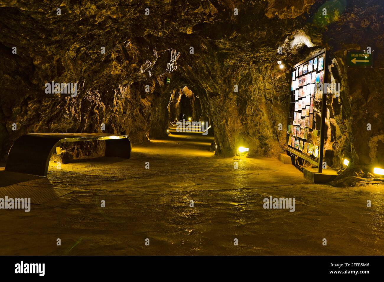 Interiors of a mine, Mina El Eden, Zacatecas, Mexico Stock Photo