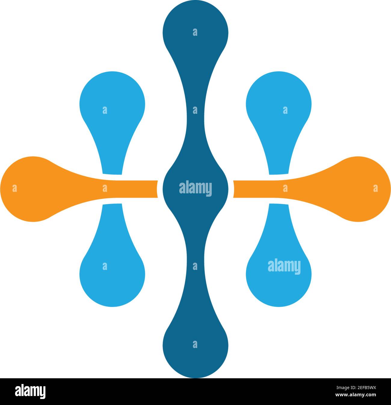 Molecule logo template vector icon illustration design Stock Vector