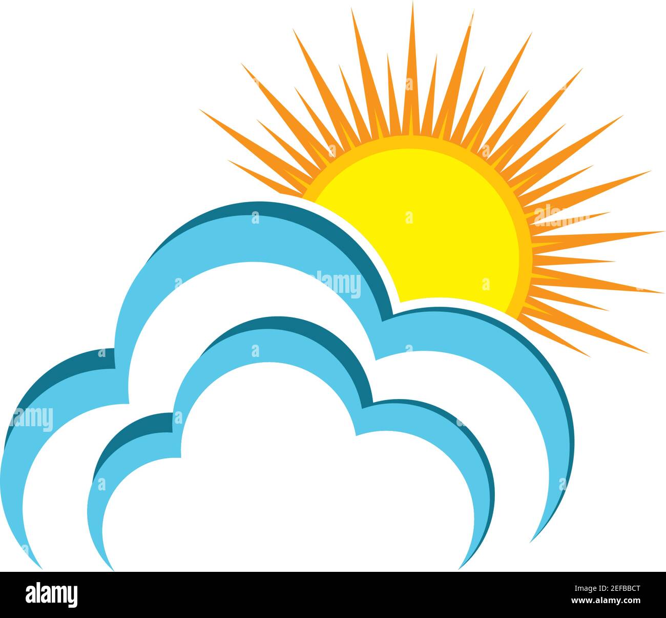 Cloud logo vector icon illustration design Stock Vector