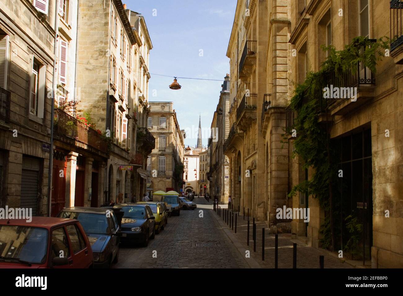 Buildings along a street, Vieux Bordeaux, Bordeaux, France Stock Photo ...