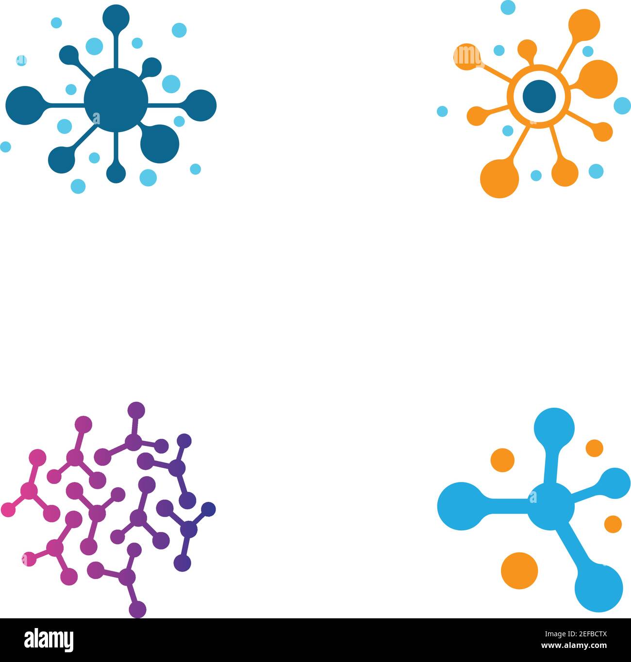 Molecule logo template vector icon illustration design Stock Vector