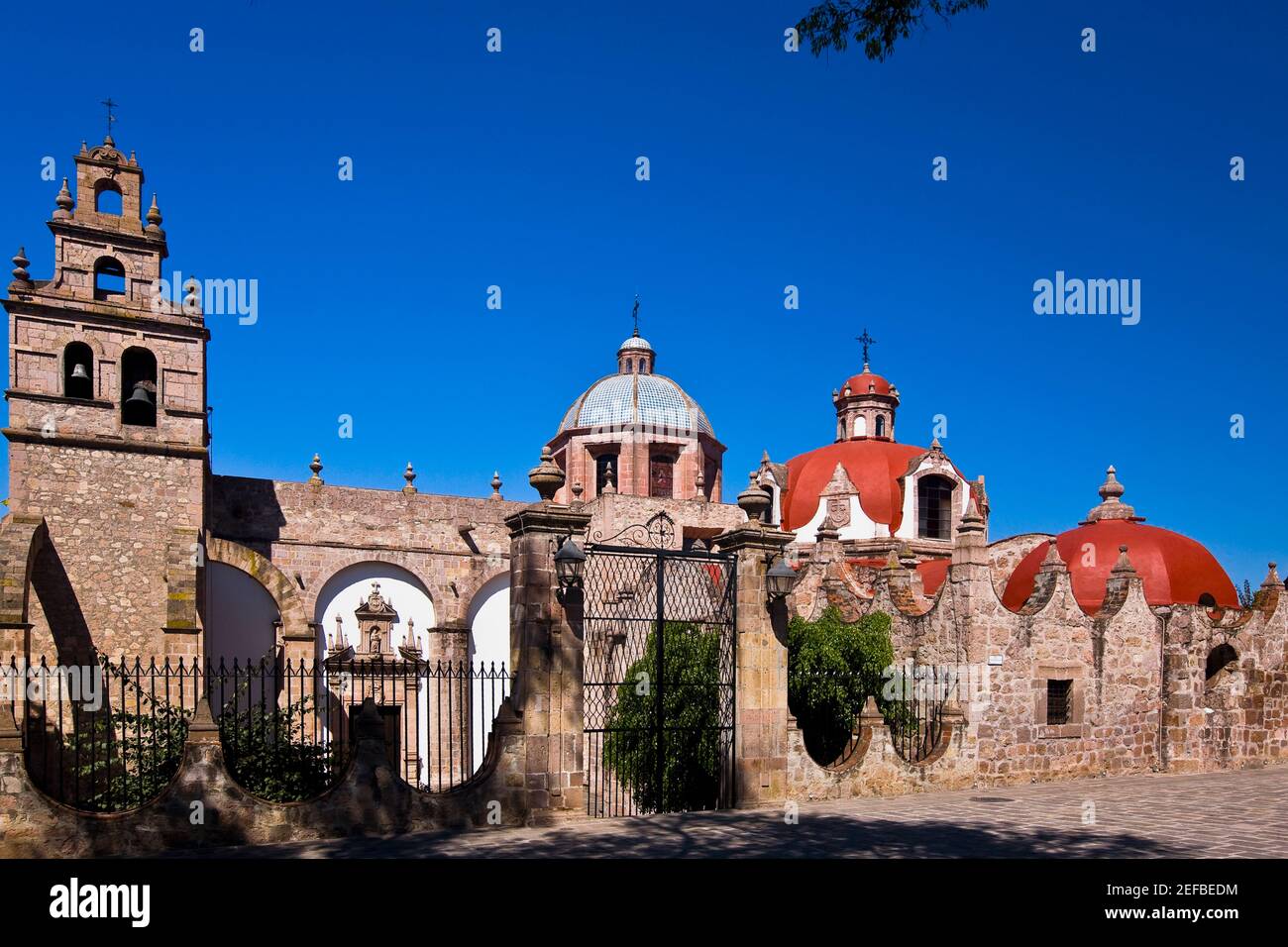 Low angle view of a church, Iglesia Del Carmen, Morelia, Michoacan