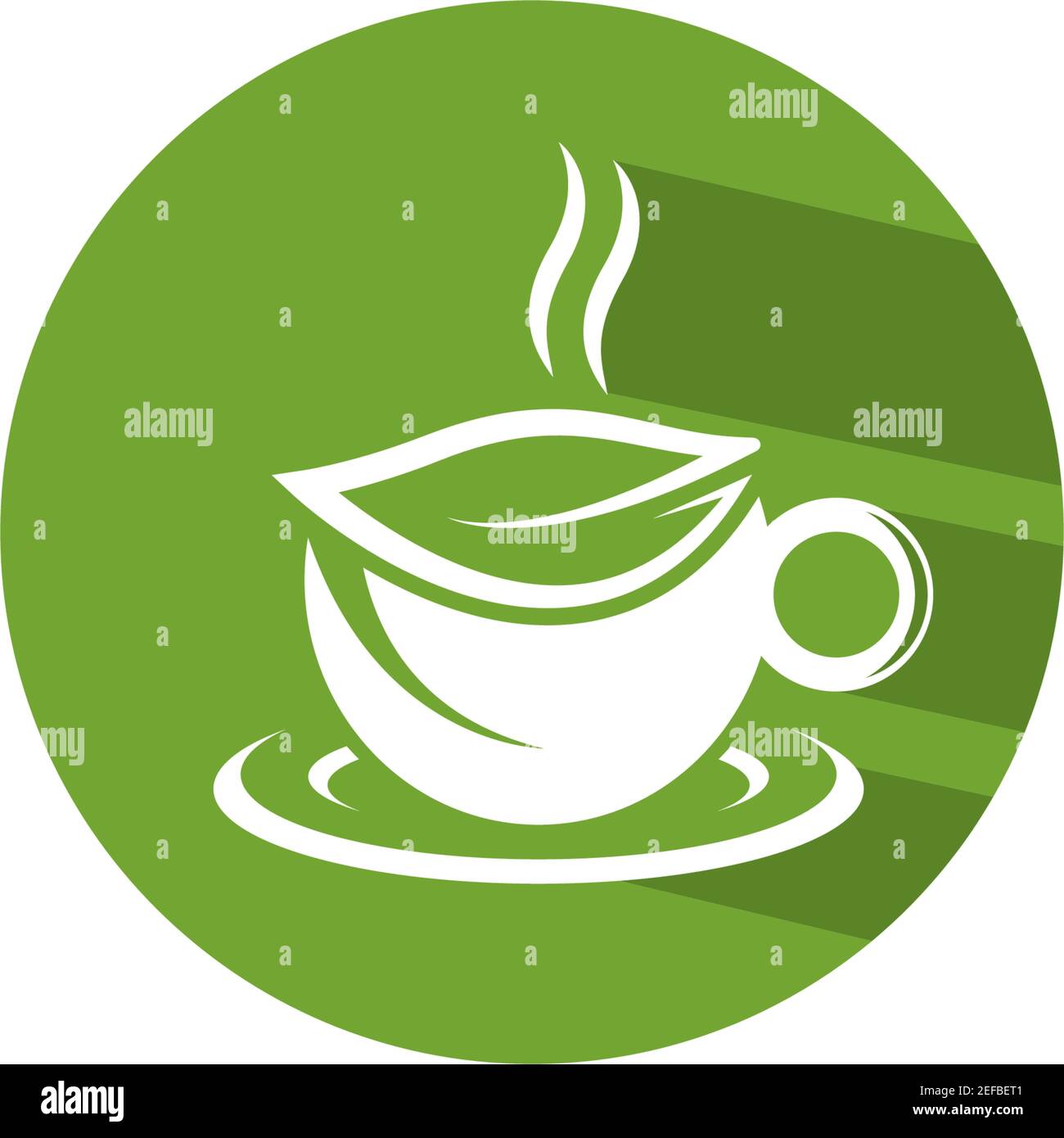 Tea cup logo template vector icon illustration design Stock Vector