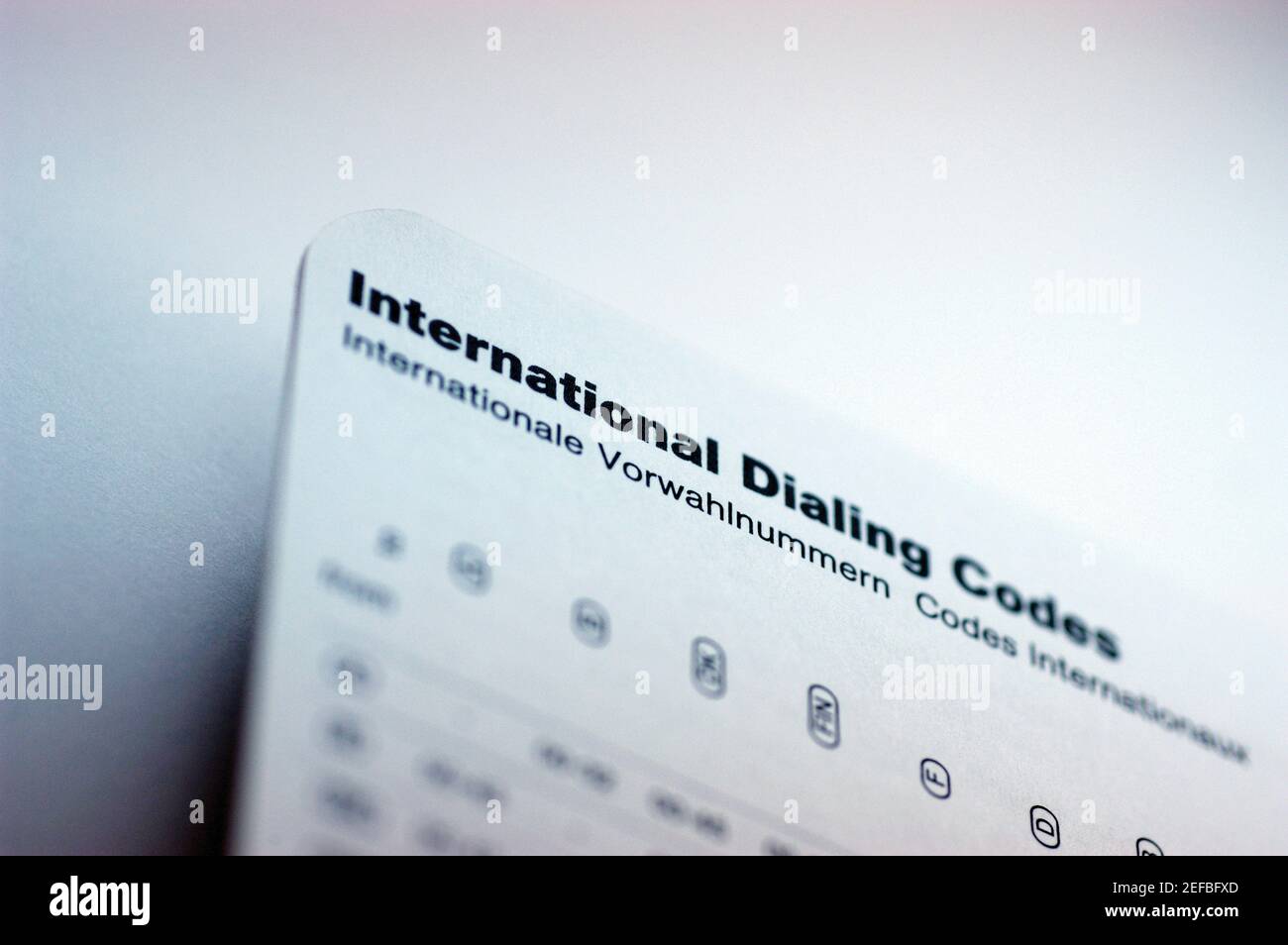 list-of-international-dialing-codes-close-up-stock-photo-alamy