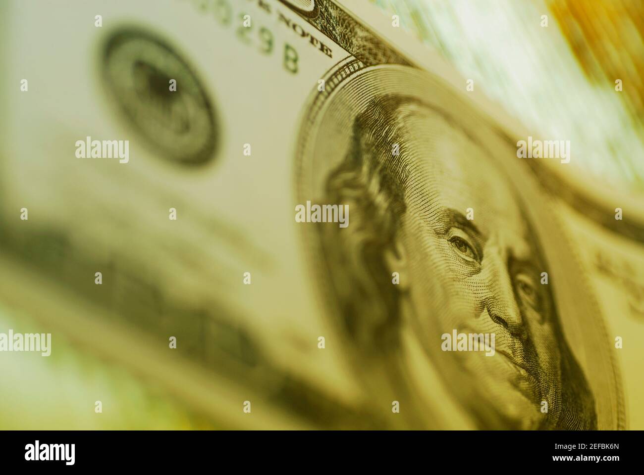 Close up of one hundred US dollar bill Stock Photo - Alamy