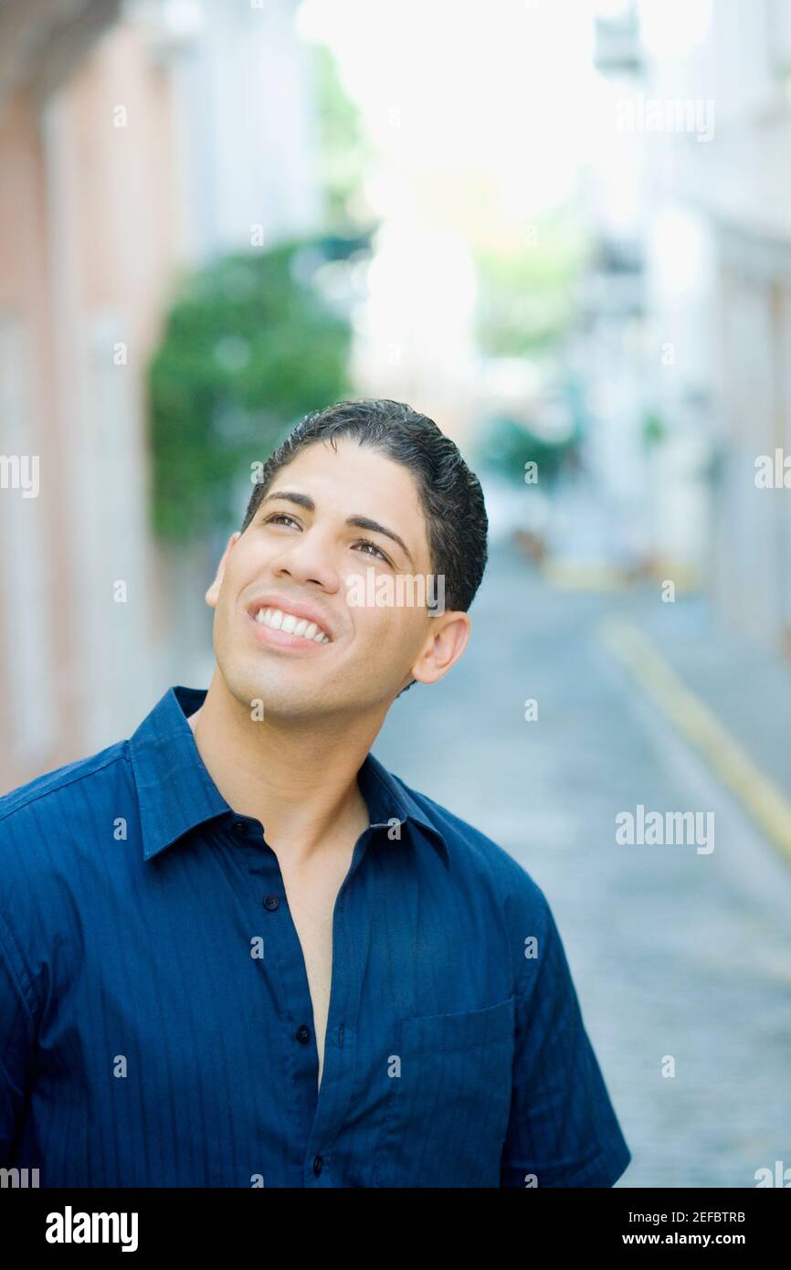 Close up dof happy young hi-res stock photography and images - Alamy