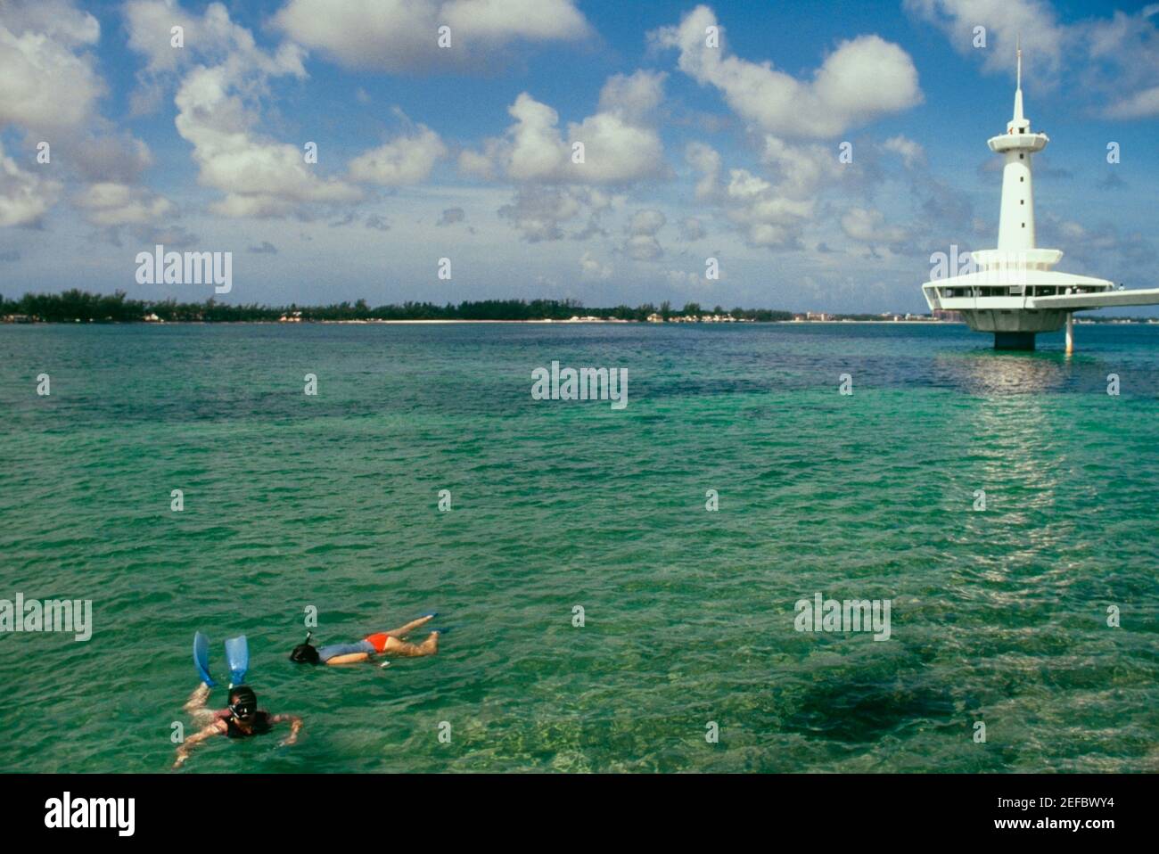 Side view of a lighthouse, Coral World, Nassau, Bahamas Stock Photo Alamy