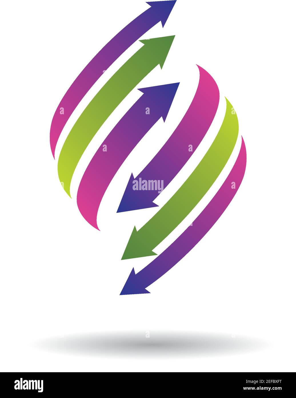 Arrow logo template vector icon illustration design Stock Vector
