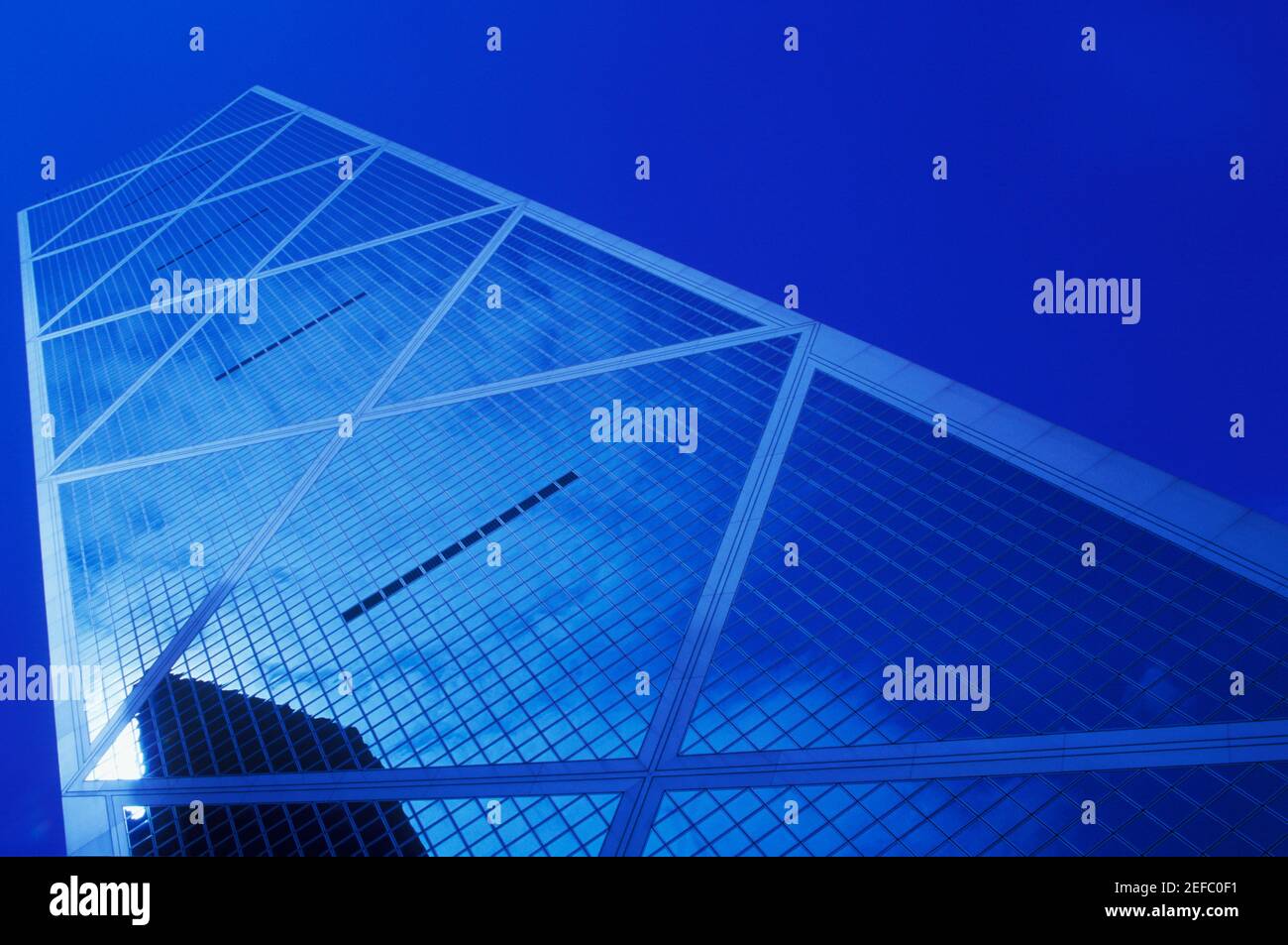 Low angle view of a skyscraper, Hong Kong, China Stock Photo - Alamy