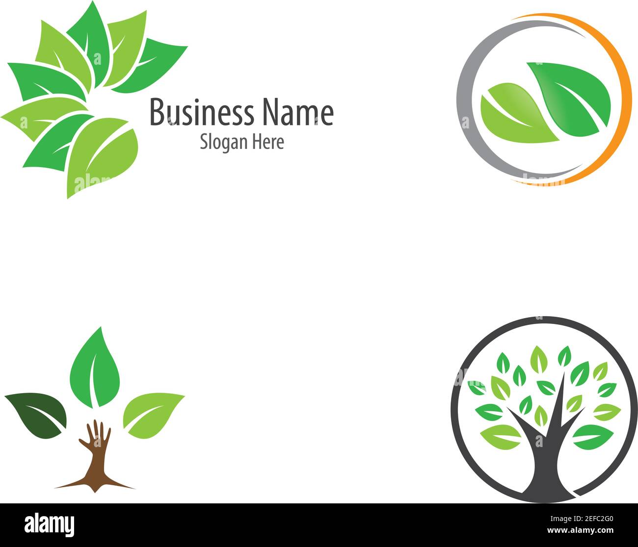 Logos of green leaf ecology nature element vector icon Stock Vector ...