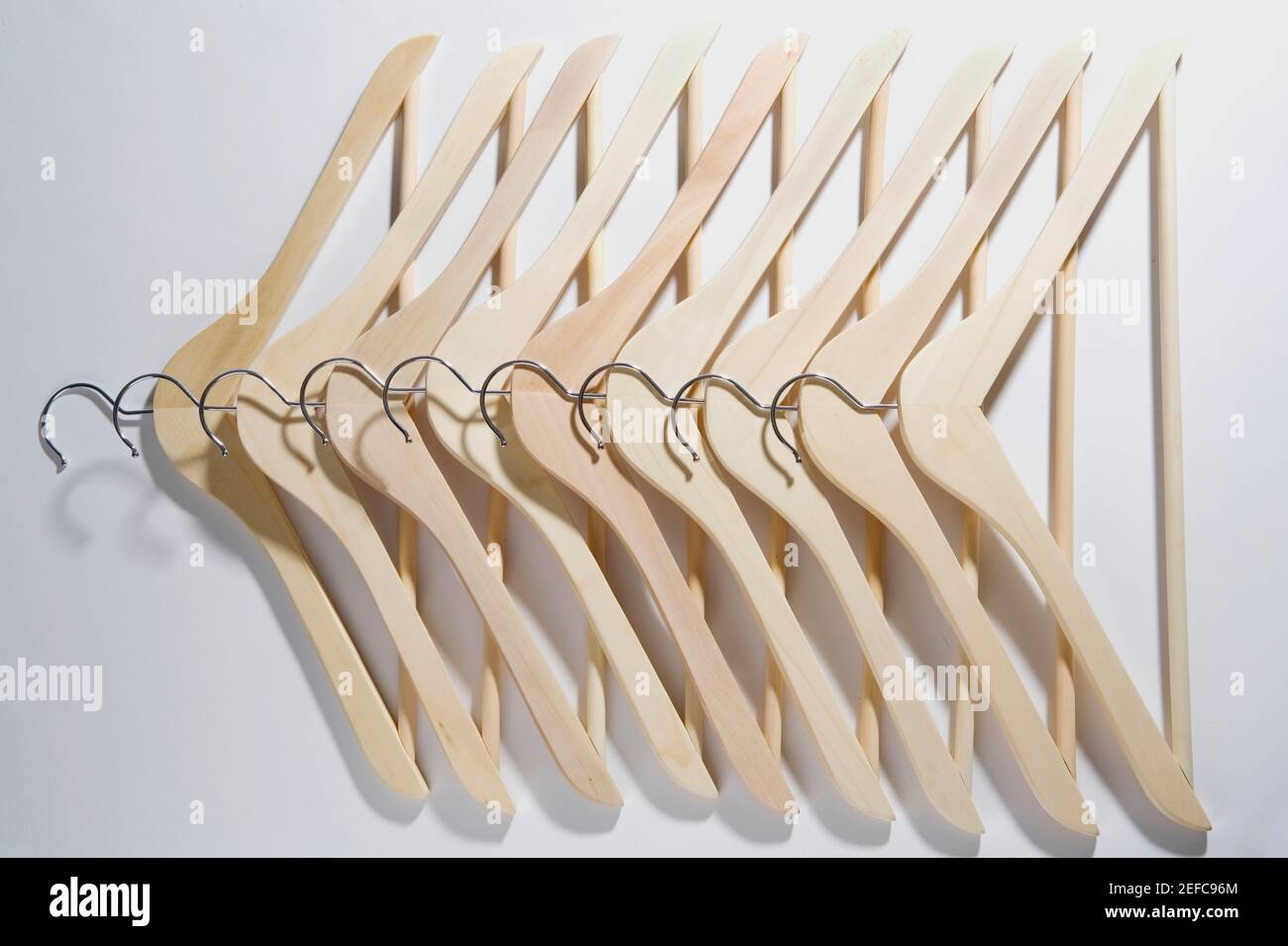Close up of hangers Stock Photo