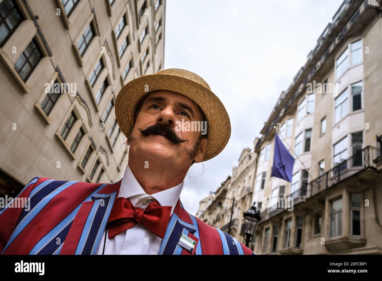 Dapper British Chap at ' The Grand Flaneur' Chap Walk, Mayfair, London