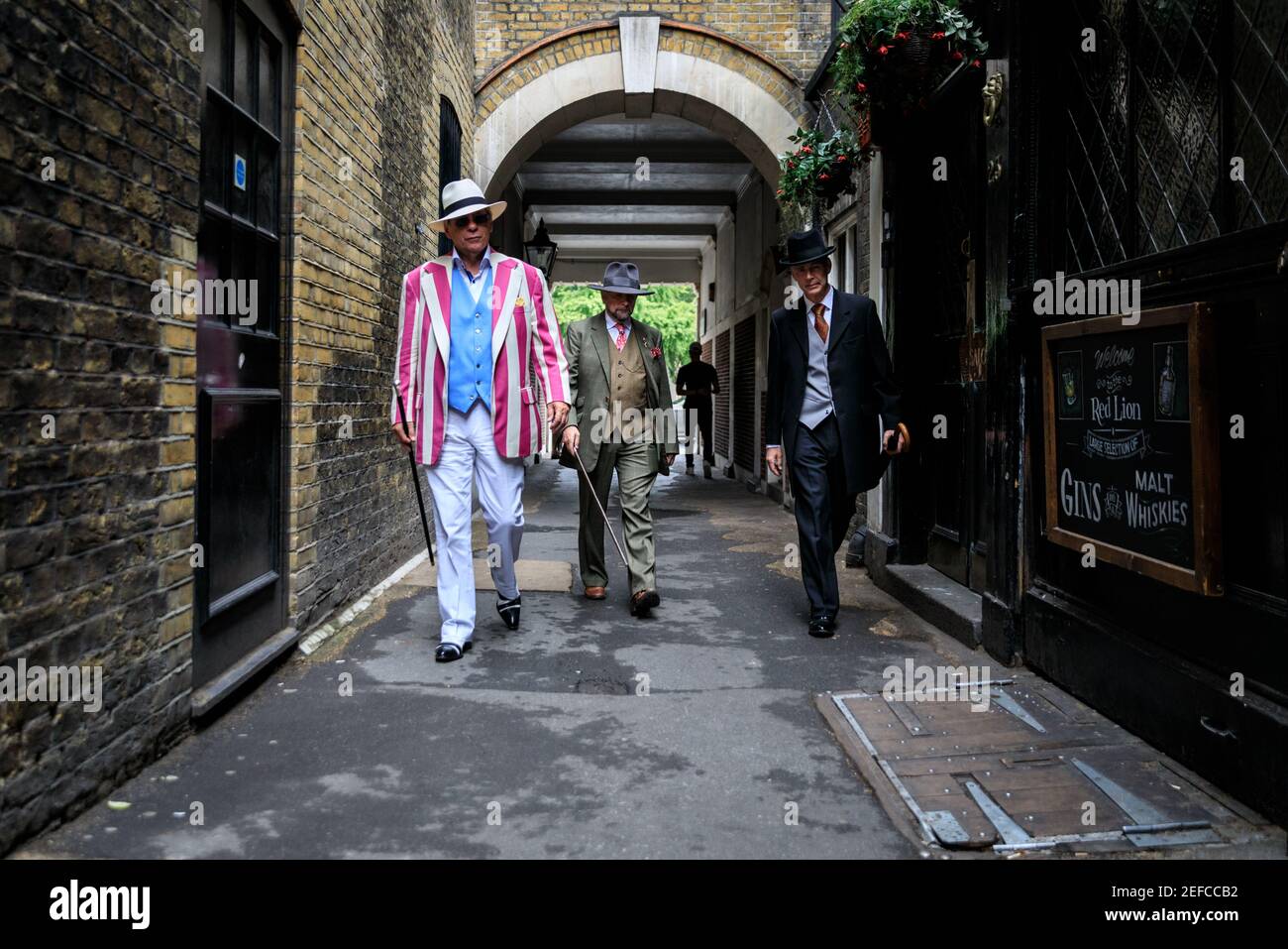 Dapper British Chaps and Chapettes at ' The Grand Flaneur' Chap Walk