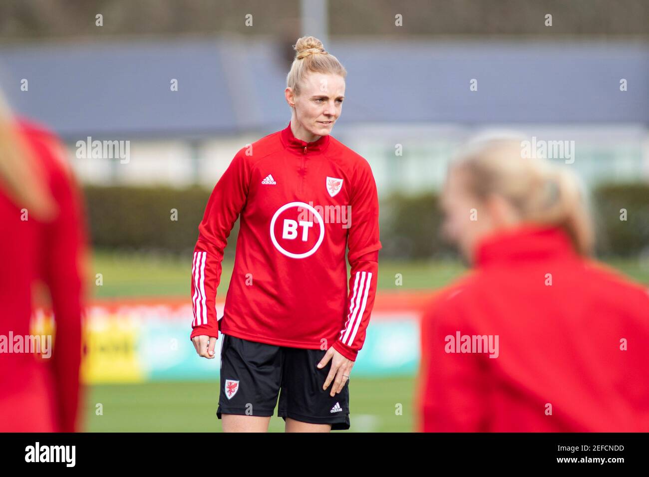 Cardiff Uk 17th Feb 21 Sophie Ignle Of Wales Women In Training Wales Women National Football Team Training Camp At The Vale Resort Hensol Near Cardiff On Wednesday 17th February 21 Editorial