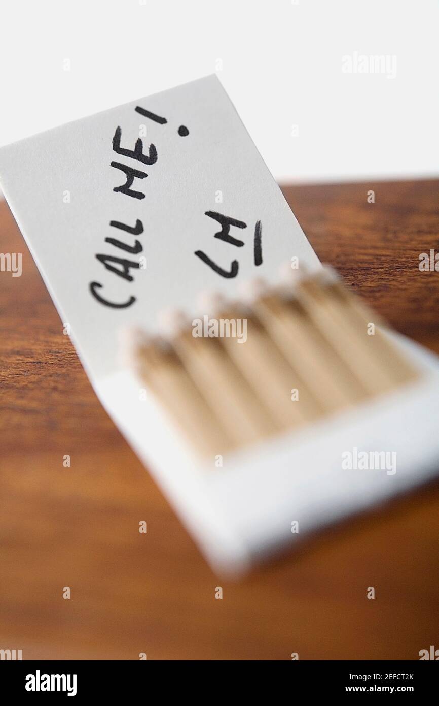 Close up of a cigarette pack Stock Photo