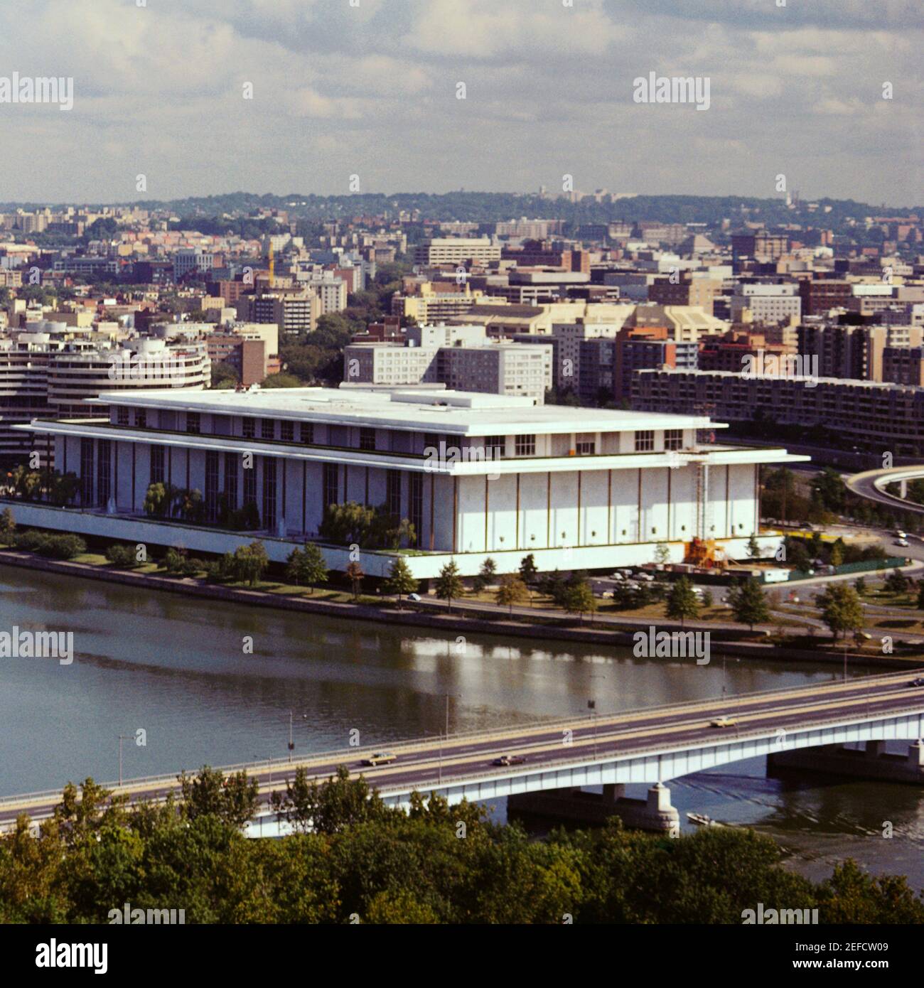 Aerial view of a government building kennedy center washington dc