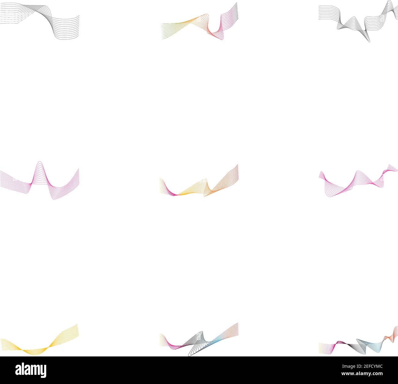 Colorful wave line illustration Stock Vector Image & Art - Alamy