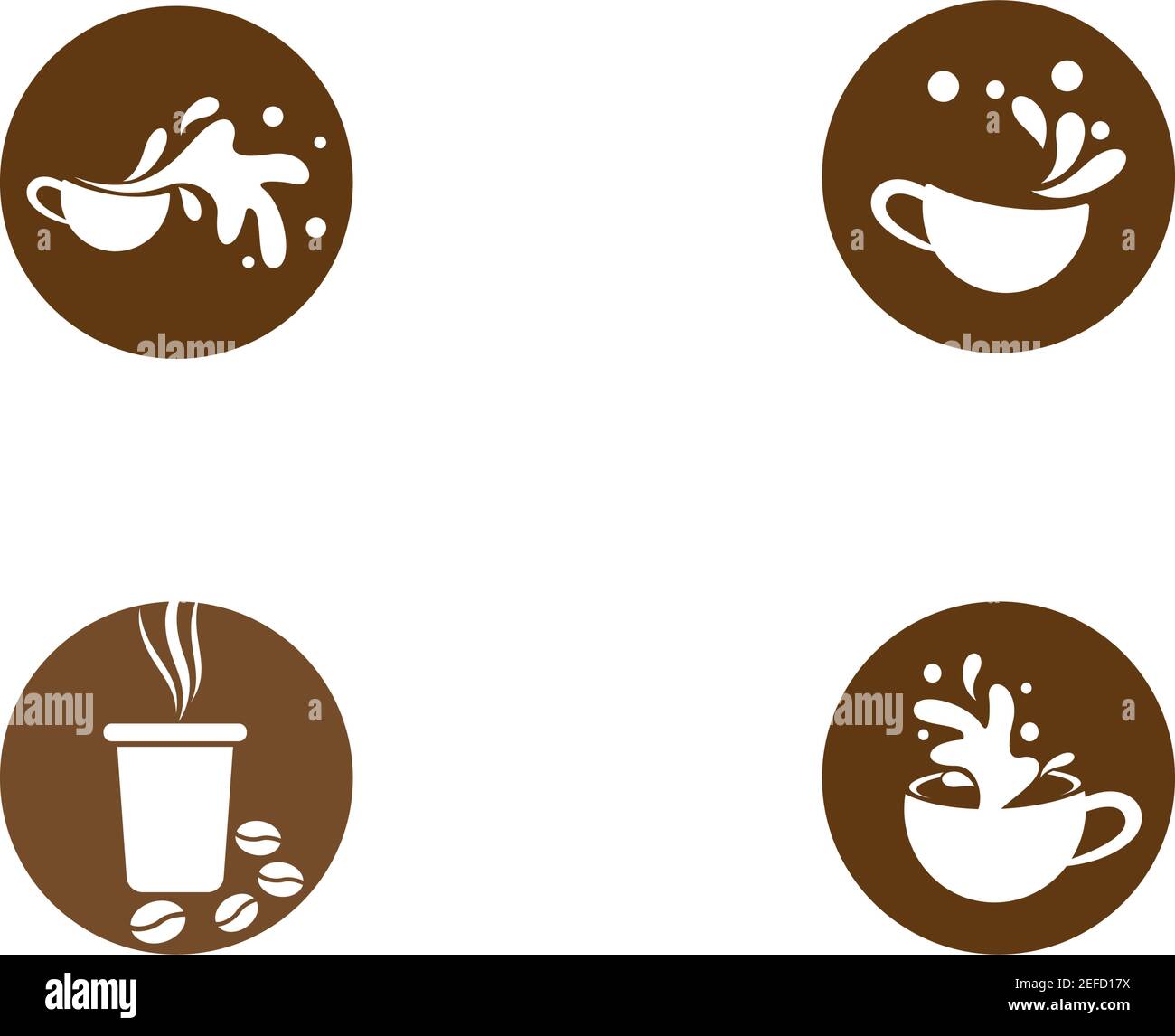 Coffee cup logo template vector icon design Stock Vector