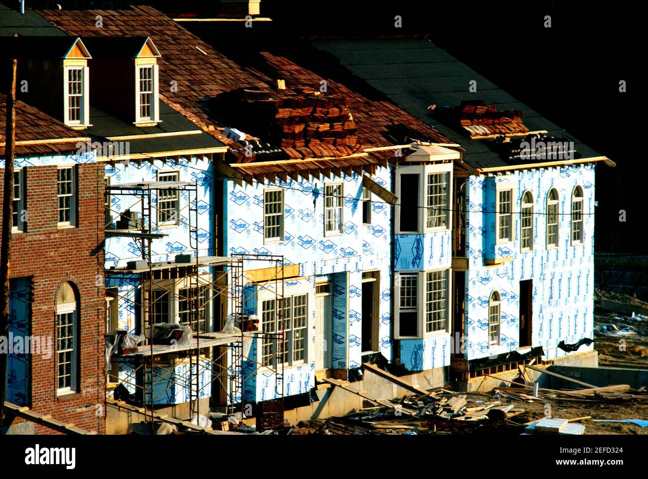 New homes under construction in Rockville, Maryland Stock Photo Alamy