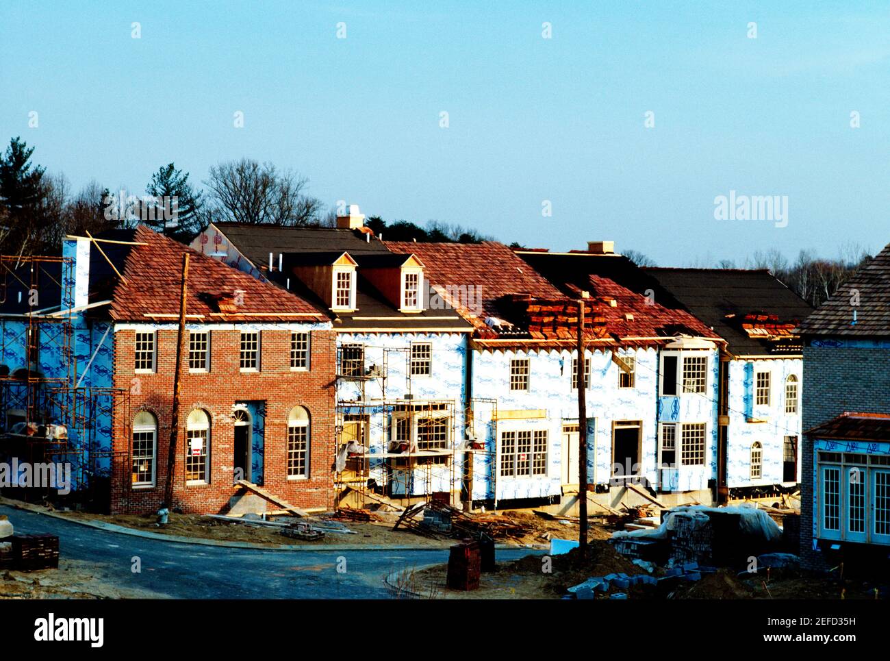 New homes under construction in Rockville, Maryland Stock Photo Alamy