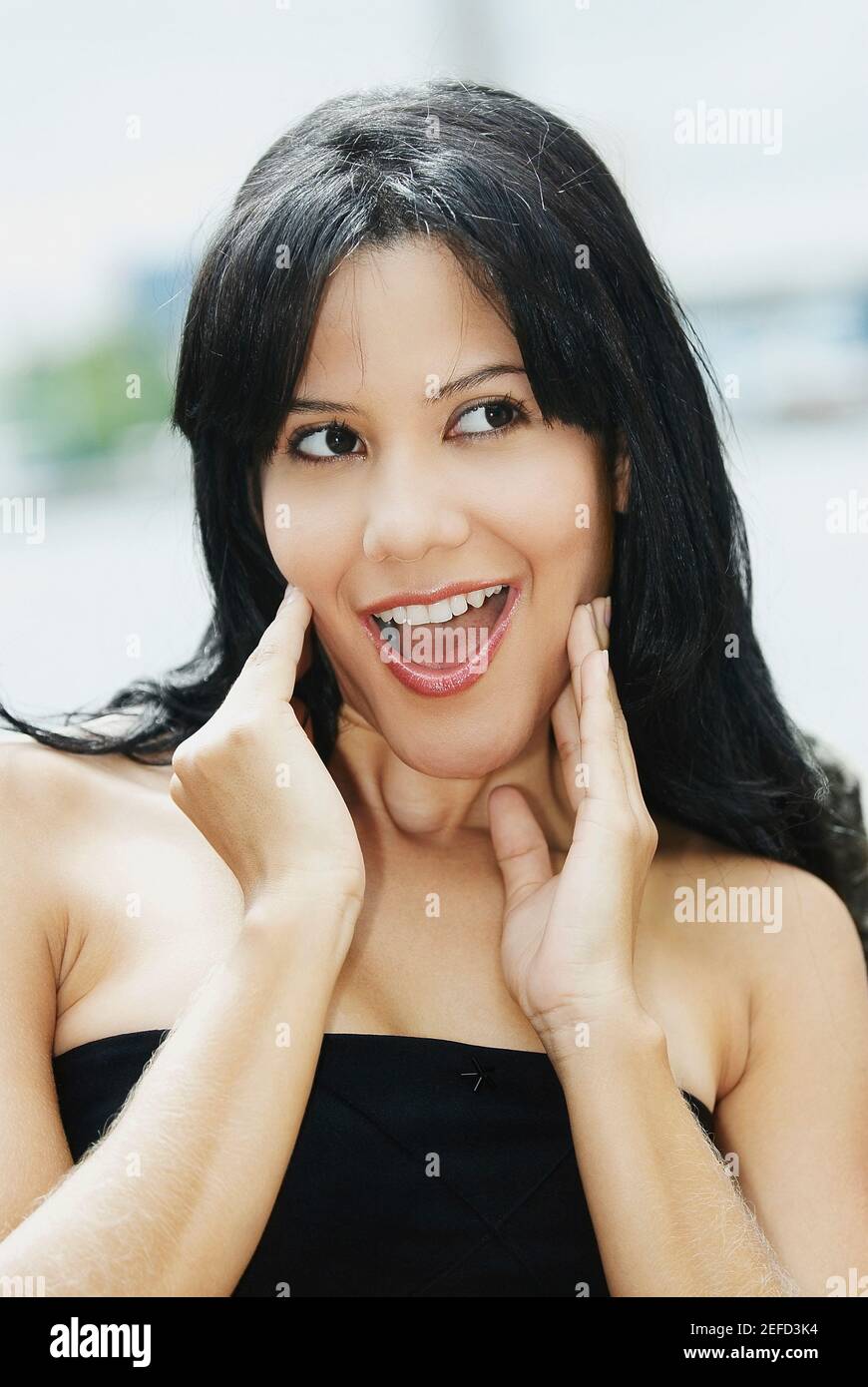 Happy surprised pleased young hi-res stock photography and images - Alamy