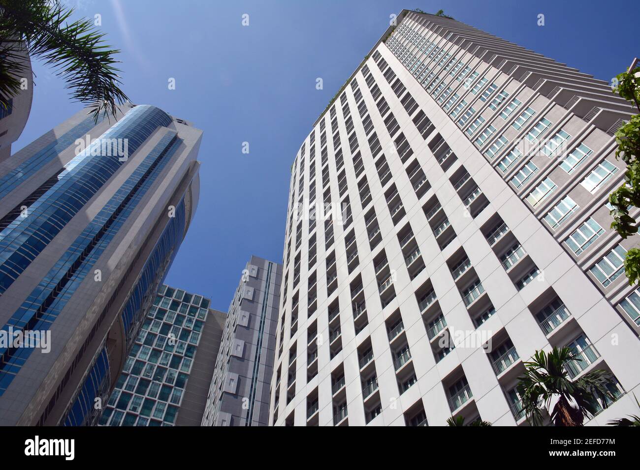 Skyscrapers in the downtown, Kuala Lumpur, Malaysia, Southeast Asia Stock Photo