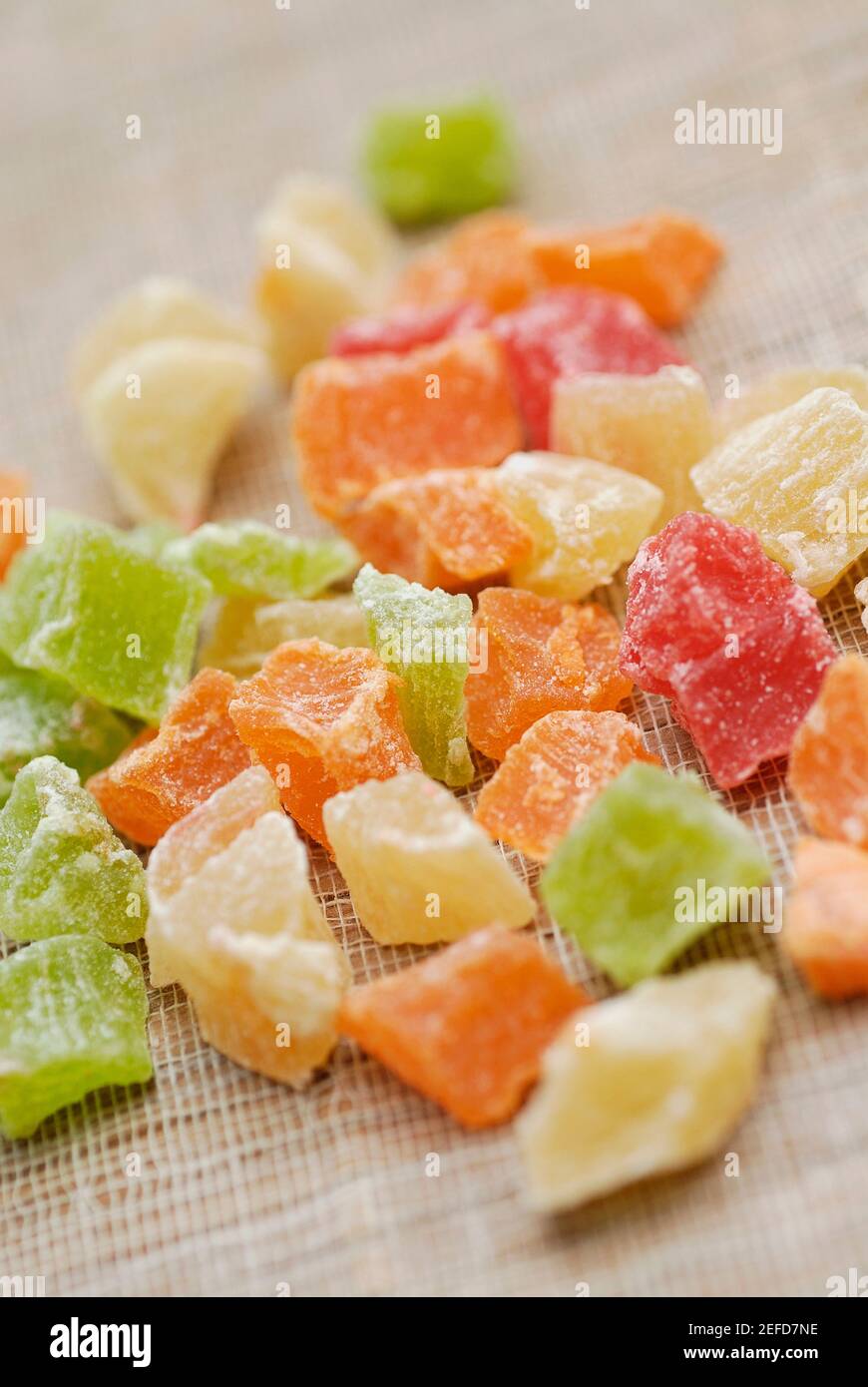 Close up of sugared candy Stock Photo
