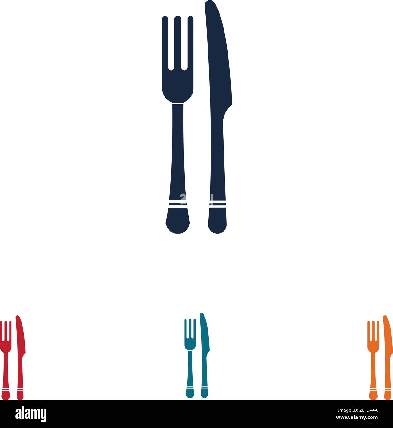 Cutlery vector icon illustration signCutlery and Kitchen Set Icon ...