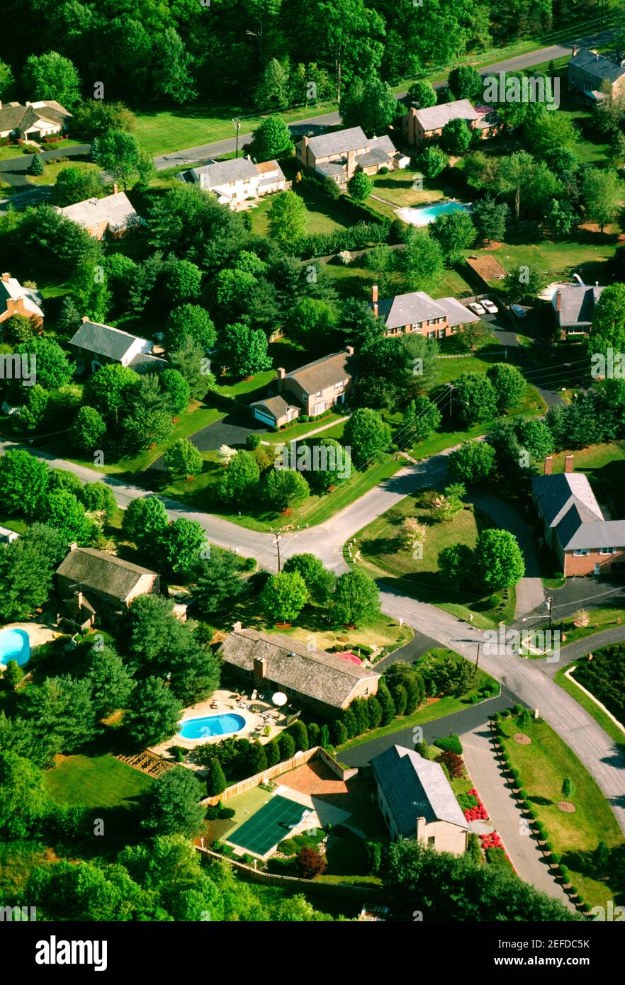 Aerial views of Montgomery County Housing Develop., Maryland Stock