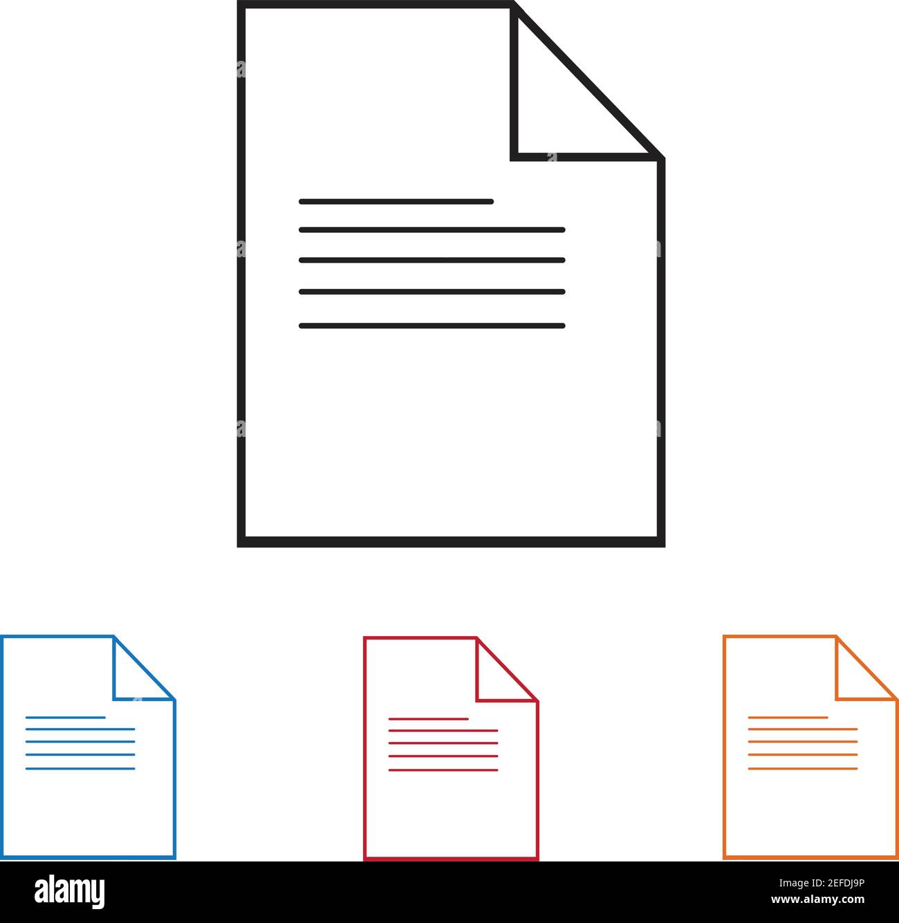 Documents icon stock vector illustration flat design Stock Vector