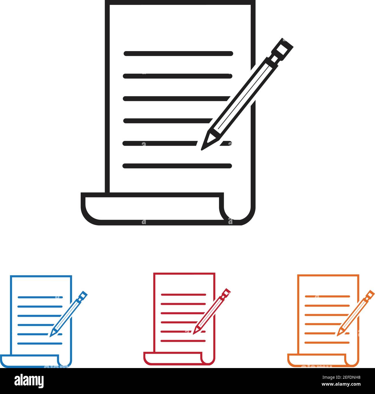 Documents icon stock vector illustration flat design Stock Vector