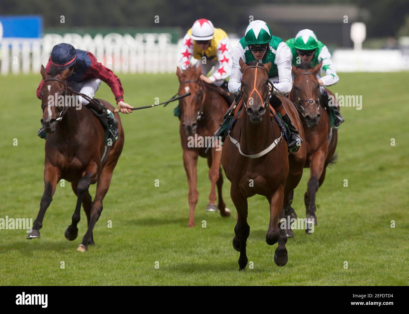 Horse Racing - Ascot - Ascot Racecourse - 28/7/12   Maureen ridden by Richard Hughes leads the field home to win the 15.25, The Princess Margaret Juddmonte Stakes Race  Mandatory Credit: Action Images / Julian Herbert  Livepic Stock Photo