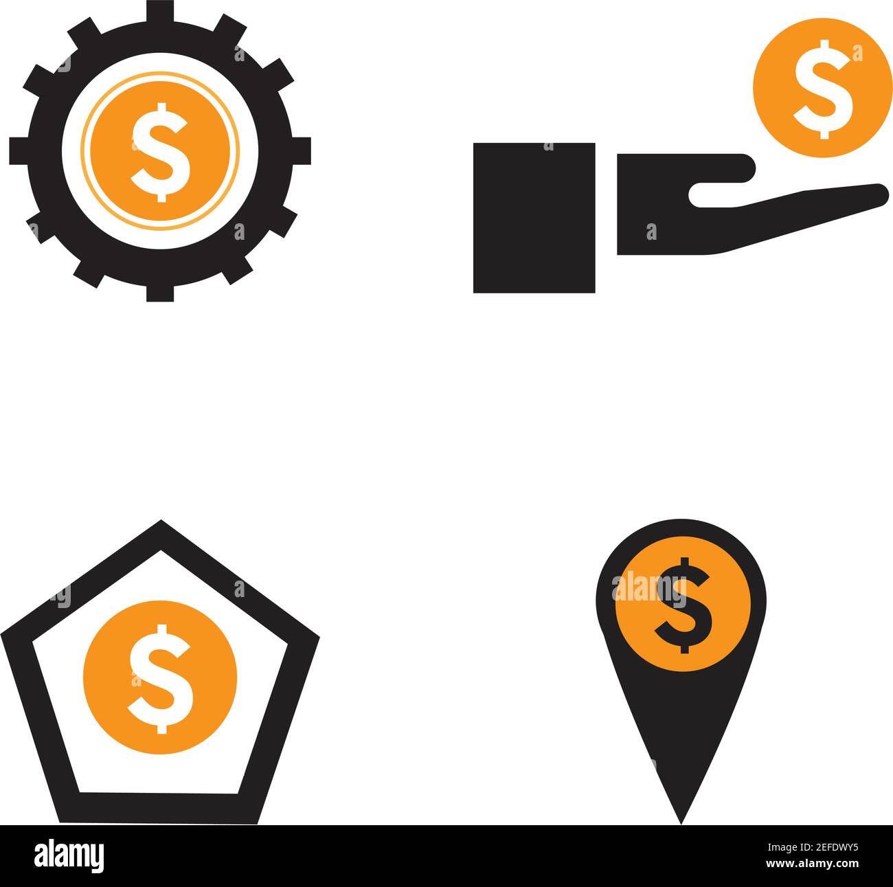 dollar money vector icon illustration design template - vector Stock ...