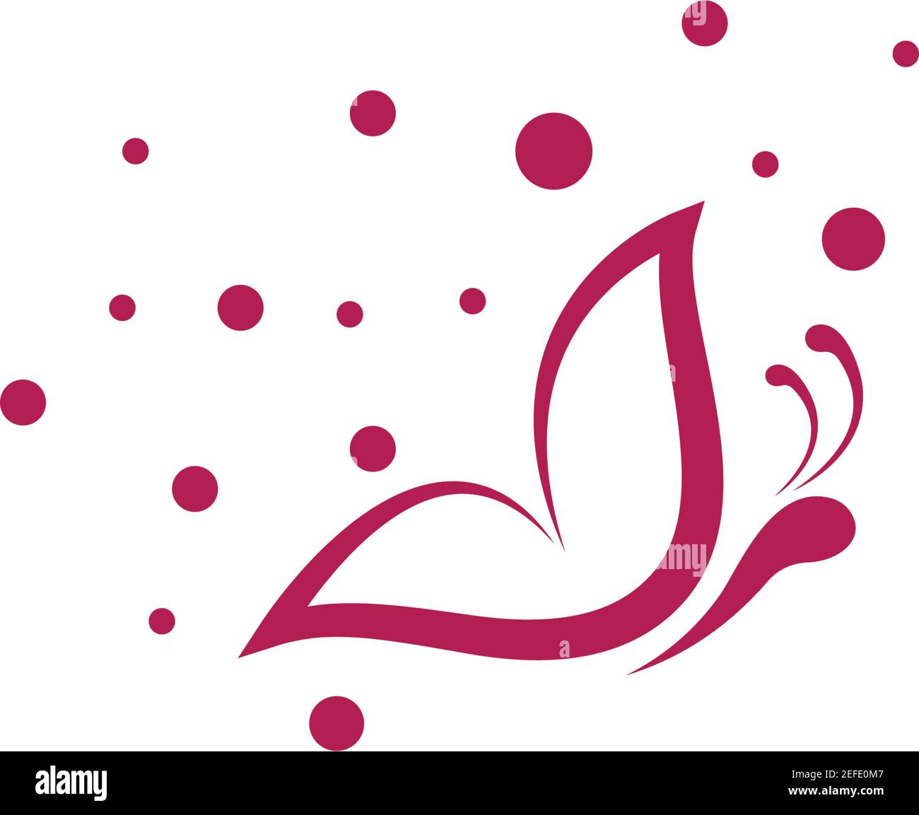 Butterfly logo template vector icon illustration design Stock Vector
