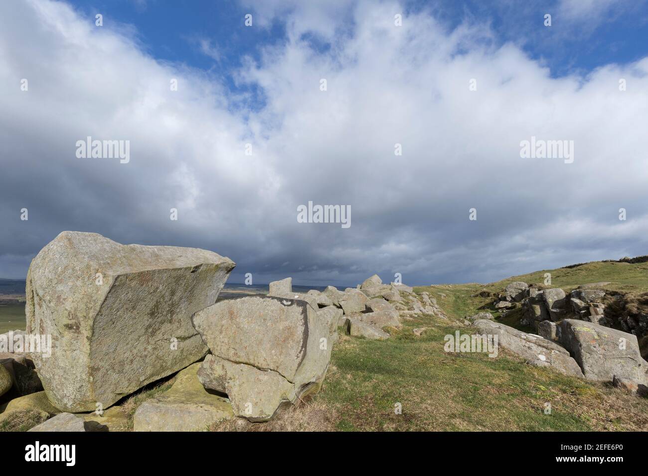 Limestone Corner, Hadrian's Wall, Northumberland, UK Stock Photo Alamy