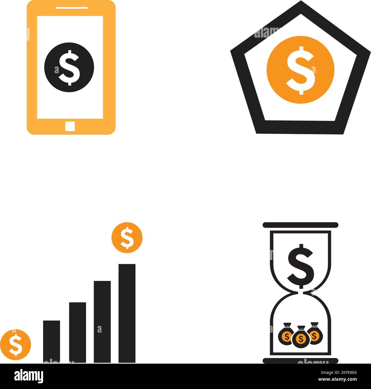 dollar money vector icon illustration design template - vector Stock ...