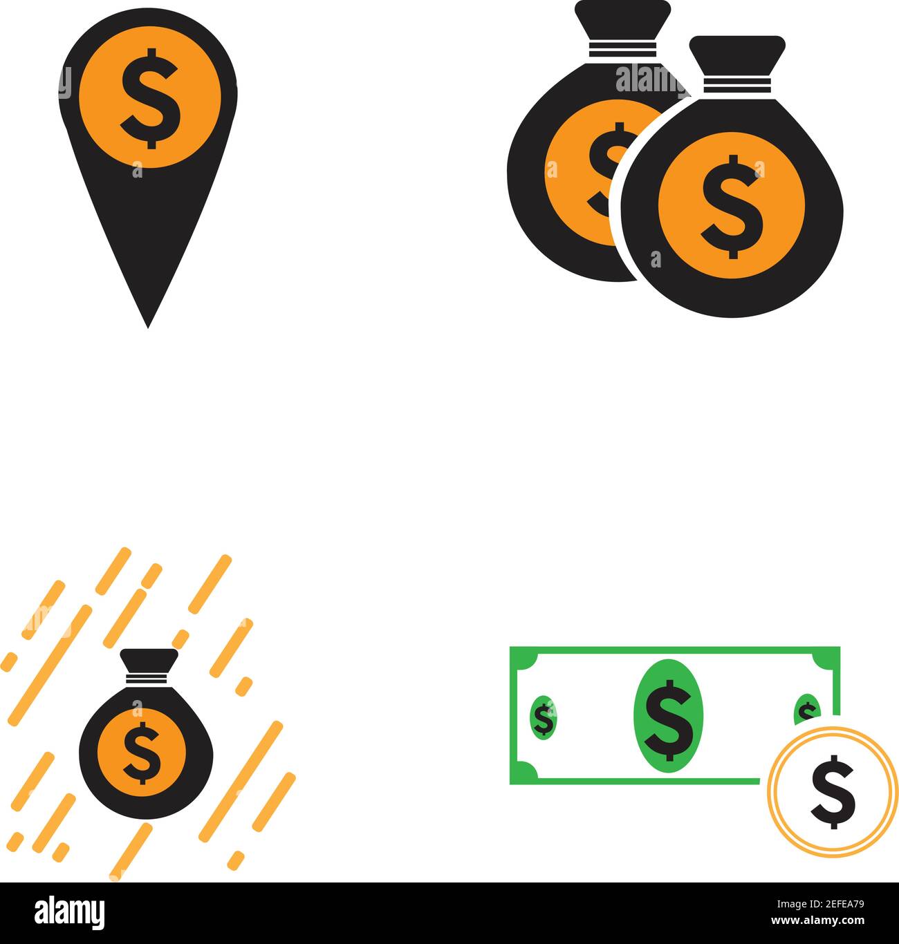 dollar money vector icon illustration design template - vector Stock ...