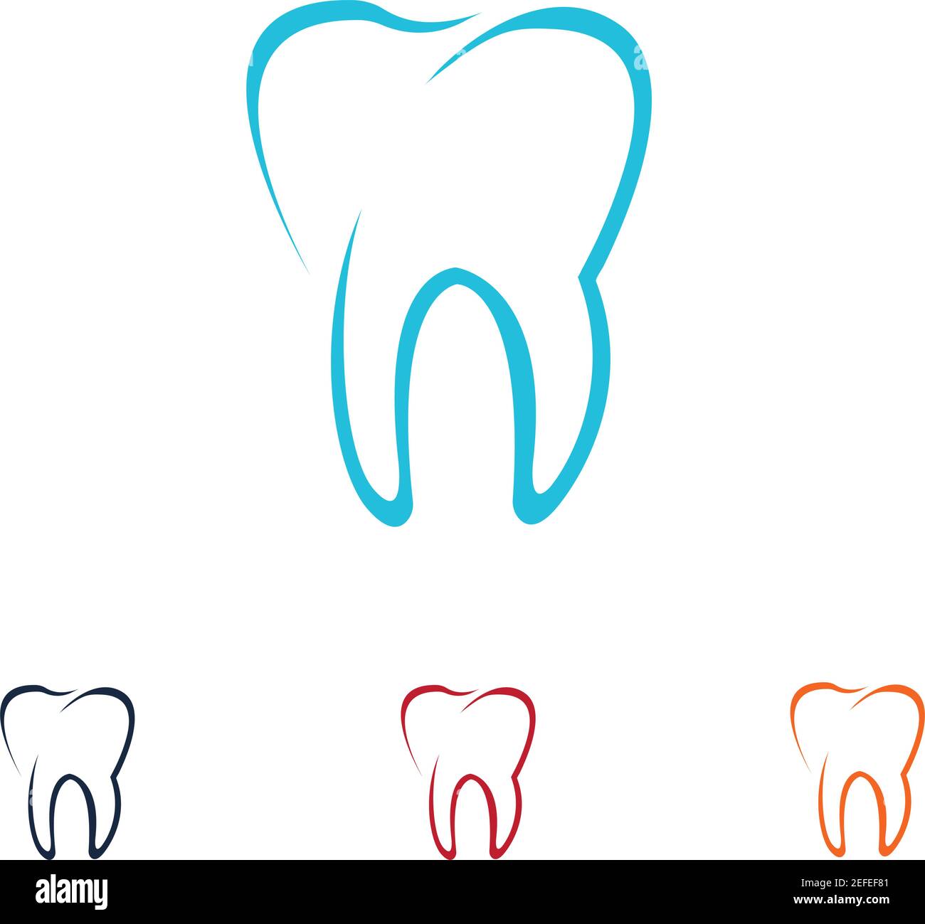 Dental logo Template vector illustration icon design Stock Vector