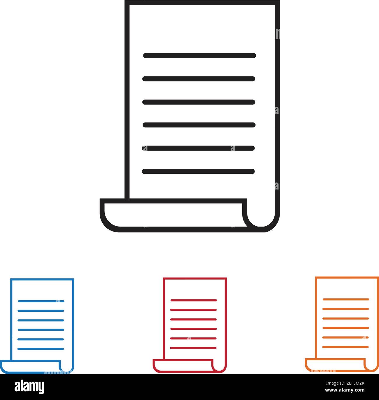 Documents icon stock vector illustration flat design Stock Vector